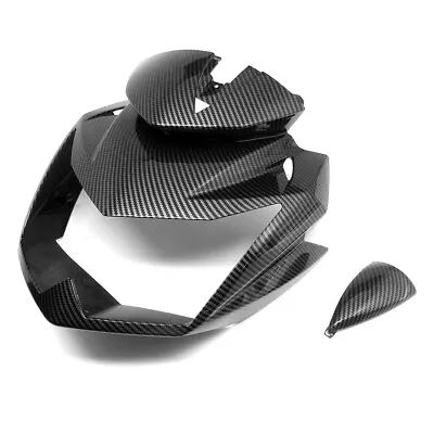 $125.98 • Buy Front Upper Headlight Fairing Carbon Fiber For Kawasaki Z750 2007-2012 Z 750