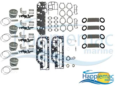 Mercury 100 115 125 Hp L4 Powerhead Rebuild Kit 3.5 Top Guided 1994-up Bearing • $831.59