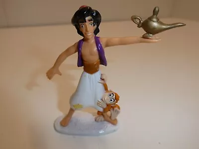 3  ALADDIN ABU Monkey Chimp Disney 1992 Mattel Action Figure Toy Cake Topper VTG • $3.99