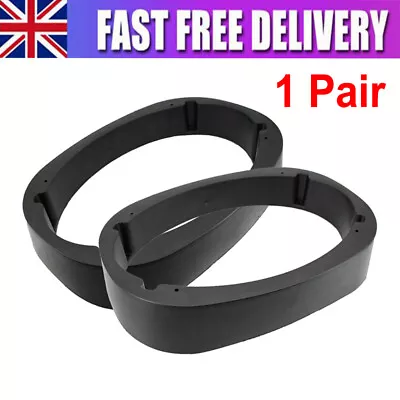 2Pcs 6x9 Inch Car Speaker Spacers Adapter Black Mounting Spacer Adaptor Rings • £10.93