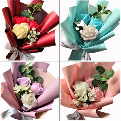 $7.85 • Buy Supplies Valentine's Day Gifts Artificial Flower Simulation Rose Soap Bouquet