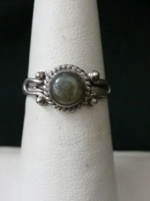 Vintage Sterling Silver Southwestern Green Agate Ring. Make Offer! #597 • $30