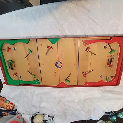 Vintage 1950s MUNRO Hockey Table Game Burlington Ontario Canada No Box • $179.99