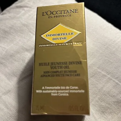 L'Occitane Immortelle Divine Youth Oil Advanced Youth Face Care 0.5 Oz Sealed • $65