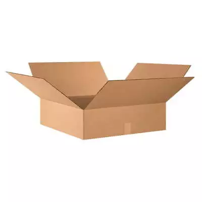 24 X 24 X 7  Flat Corrugated Boxes ECT-32 Brown Shipping/Moving Boxes 10 Boxes • $82.91