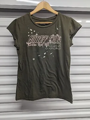 Motley Crue Vintage Vinyl Women's T-shirt XL: Looks That Kill 1983 Reprint  • $34.18