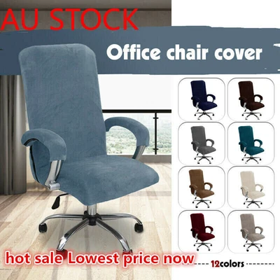 $28.14 • Buy Office Chair Cover Stretch Velvet Computer Seat Chair Protector Covers Thickened