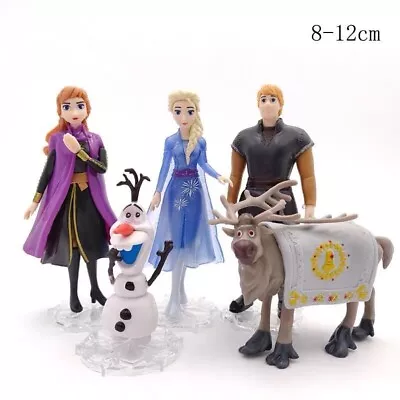 Frozen 2 Princess Cake Toppers Elsa Olaf Anna Figures Set Disney Toy Topper • £10.42