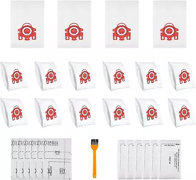 16 Packs 3D Efficiency Vacuum Bags For Miele Classic C1 Complete C1 C2 C3; RED • $21.99