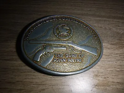 NRA Member Commemorative The Guns Of John Wayne Belt Buckle • $13.95