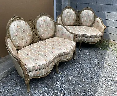 Pair Of Louis Xv Style Loveseats • $1895