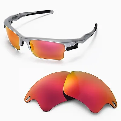 WL Polarized Fire Red Replacement Lenses For Oakley Fast Jacket XL Sunglasses • $8.50