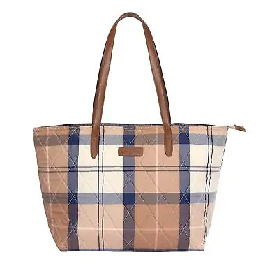 BARBOUR Bag Tote Wetherham Tartan LBA0344PI35 Beige Primrose Hessian • $305.25