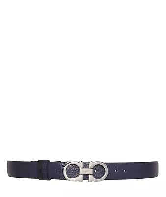 £200 • Buy Salvatore Ferragamo Reversible Women Belt Black & Navy - Current Range RRP £365