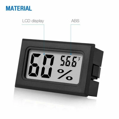 $6.89 • Buy Mini Digital LCD Thermometer Humidity Meter Room Temperature Indoor Hygrometer