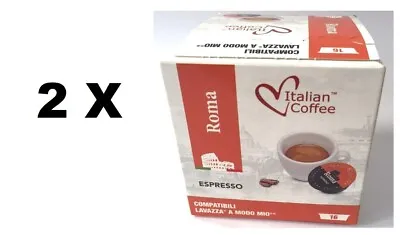 Lavazza A Modo Mio Compatible Capsules - Roma Espresso Triple Pack (32 Pods) • £9.90