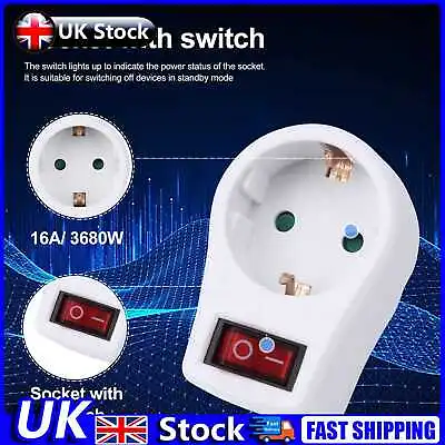 £8.73 • Buy European Standard Socket Adapter 16A 250V 3680W Power Converter Plugs (2pcs) UK