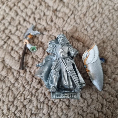 £19.99 • Buy Warhammer Fantasy High Elf Elves Metal Hero Lord With Axe And Shield Champion