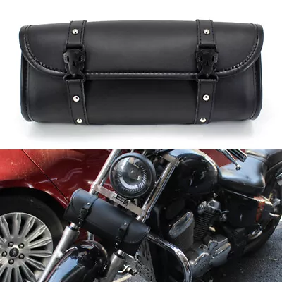 Motorcycle Tool Bag Front Fork Handlebar Tool Roll Storage Barrel Saddlebag ATV • $19.99