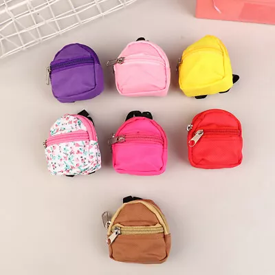 Mini Backpack Keychain Cute Zipper Schoolbag Keyring For Coin Purse Pendant • $7.74