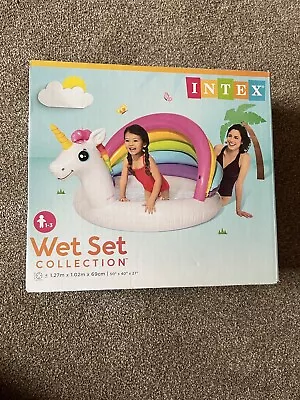 Intex Wet Set Collection Paddling Pool Unicorn  • £5