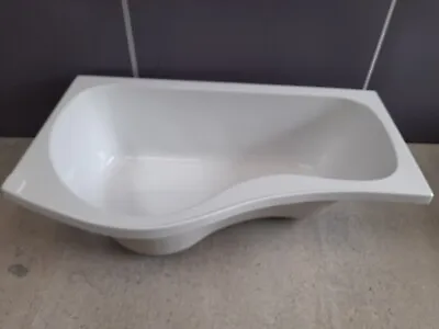 Shower Bath P Shaped Left Handed Length 1700mm Bath Only Brand New • £45