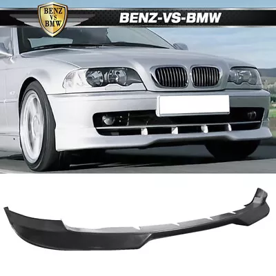 Fits 99-03 BMW E46 3-Series 2Dr Coupe H Style Front Bumper Lip Spoiler PU • $104.99