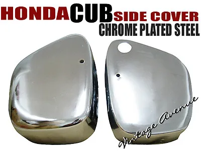 Honda Cub Step Thru C50 C65 C70 C90 Cm90 Cm91 Side Cover [chrome Steel] • $35