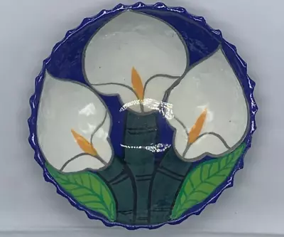 Mexican Pottery Bowl With Calla Lilies • $14.80