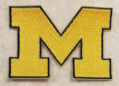 $6.95 • Buy Michigan University Wolverines 3  Iron On Embroidered Patch ~FREE Ship!!