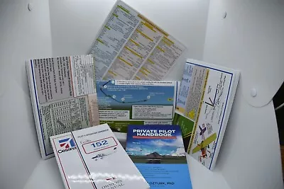 6 Pieces Cessna Model 152 Flight Training Bundle POH PP Book Checklist 3xPost • £45