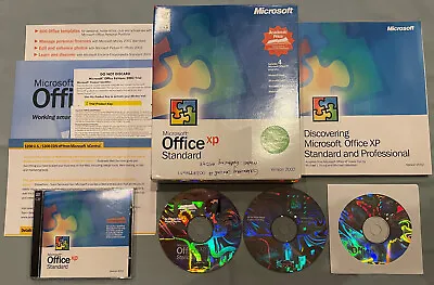Microsoft Office XP Standard Academic Version 2002 PC Computer Software COMPLETE • $17.99