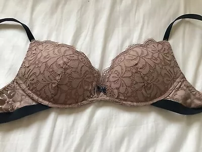 New Intimissimi Dusty Pink Lace Push Up Bra Sz 3 B/36B • £14.99