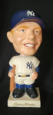 Mickey Mantle New York Yankees 1962 Bobble Head Nodder White Square Base • $995