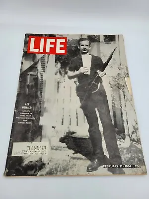 Life Feb 21 1964 Jfk Assassin Lee Oswald_jack Ruby_beatles_vw Bus_tokyo O • $69.99