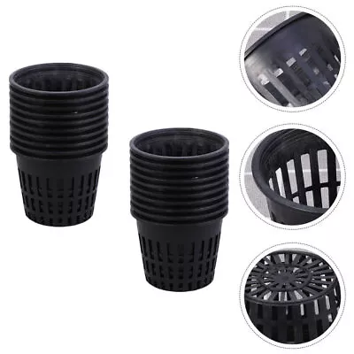  40 Pcs Orchid Pot Plastic Plant Hydroponic Net Cup Pots Cups Planting • $22.38