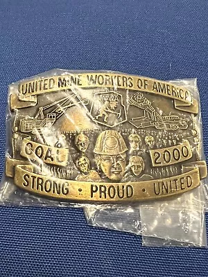 1995 UMWA 51st Constitutional Convention Belt Buckle & Key Chain IMA Miners USA • $30