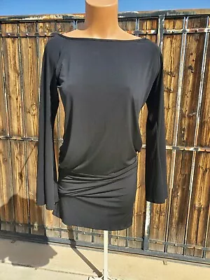 Moda Victoria's Secret Flared Bell Sleeve Blouson Pencil Dress LBD Black Small • $30