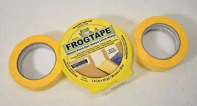 Lot Of 2 Frog Tape Delicate Surface Painters Masking Tape 1.41  X 60 Yard Yellow • $24.99