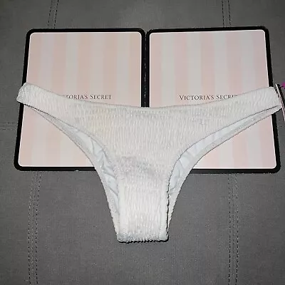 New Victoria’s Secret M Medium Itsy Bikini Bottoms Cheeky Swim Ruched Scrunch VS • $13.99