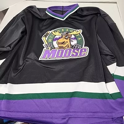 Minnesota Moose Hockey Jersey Authentic Bauer IHL Size L • $150