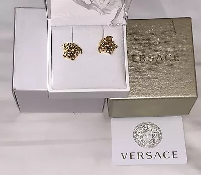 Versace Medusa Gold Stud Women Earrings • $229
