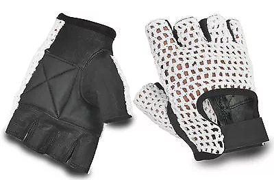 £3.99 • Buy Weight Training Padded Mesh Leather Gloves Fitness Exercise Cycling Gym Sports