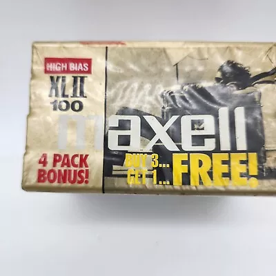 Maxell XLII High Bias Audio Cassettes 100 Minutes 4 Pack NEW Factory Overwrap • $20