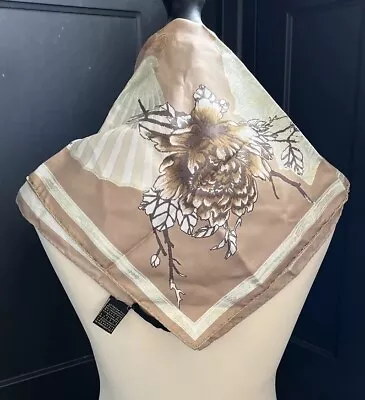 Vintage Roberto Cavalli Silk Japanese Oriental Themed Silk Scarf • £9.99