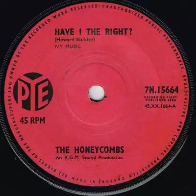The Honeycombs - Have I The Right? (Vinyl) • £4.25