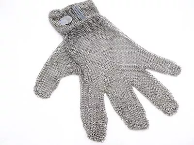 Whizard Metal Mesh Glove Large W/2  Cuff Chainmail Stainless Steel Cut Resistant • $86.99