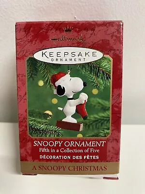 1999 Hallmark Keepsake  A Snoopy Christmas  Snoopy 5th In The Series- NEW- READ • $7