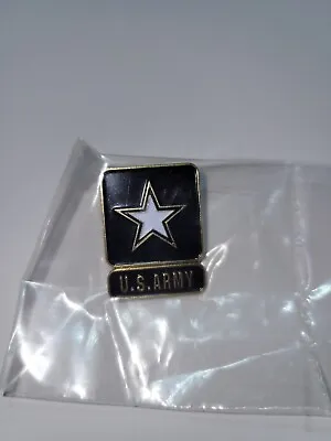 US ARMY Lapel Pin Black White Gold Star Veteran Hat Tie Pin Army Of One • $8.75