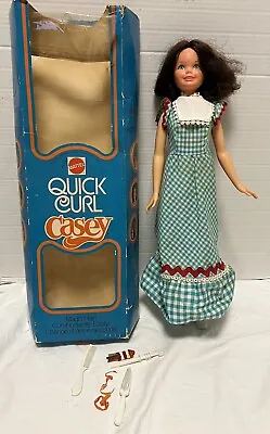 1973 Mattel Quick Curl Casey 19  Doll In Box Vintage Rare • $120